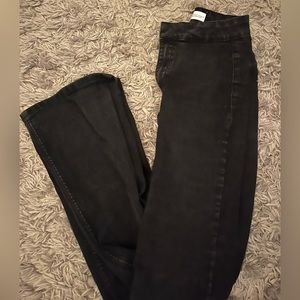Size 4 black Zara flared jeans high rise